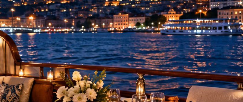 İstanbul · cena opcional en el Bósforo